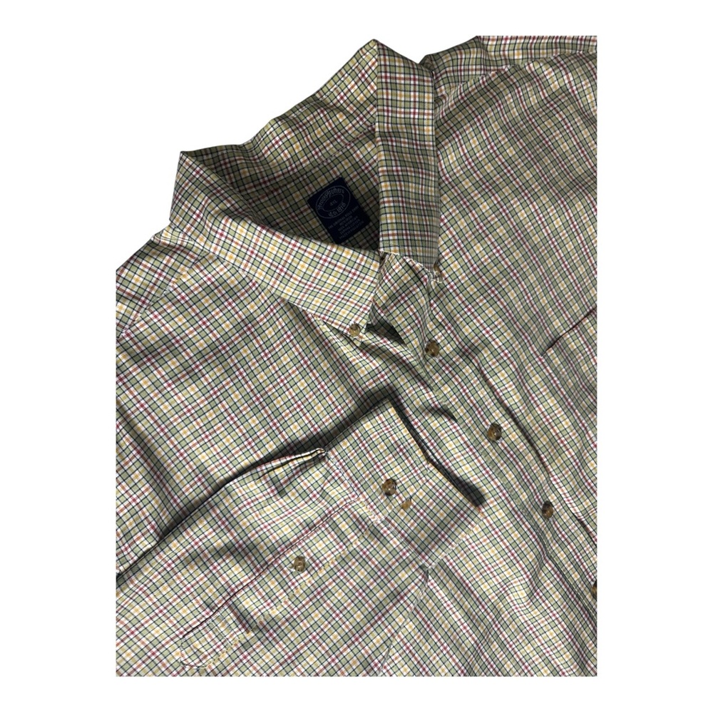 Brooks Brothers 4XL Preppy Plaid button down No Iron Cotton